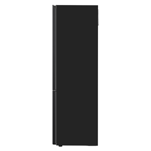 LG, NoFrost, 387 L, augstums 203 cm, melna - Ledusskapis