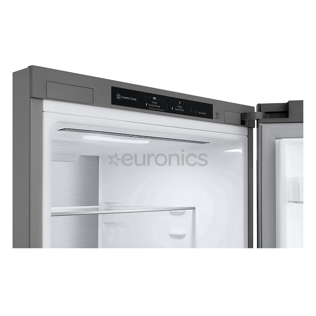 LG, NoFrost, 344 L, 186 cm, silver - Refrigerator