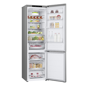 LG, NoFrost, 387 L, 203 cm, silver - Refrigerator