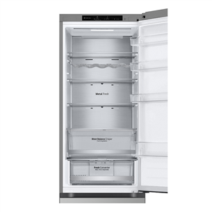 LG, NoFrost, 387 L, 203 cm, silver - Refrigerator