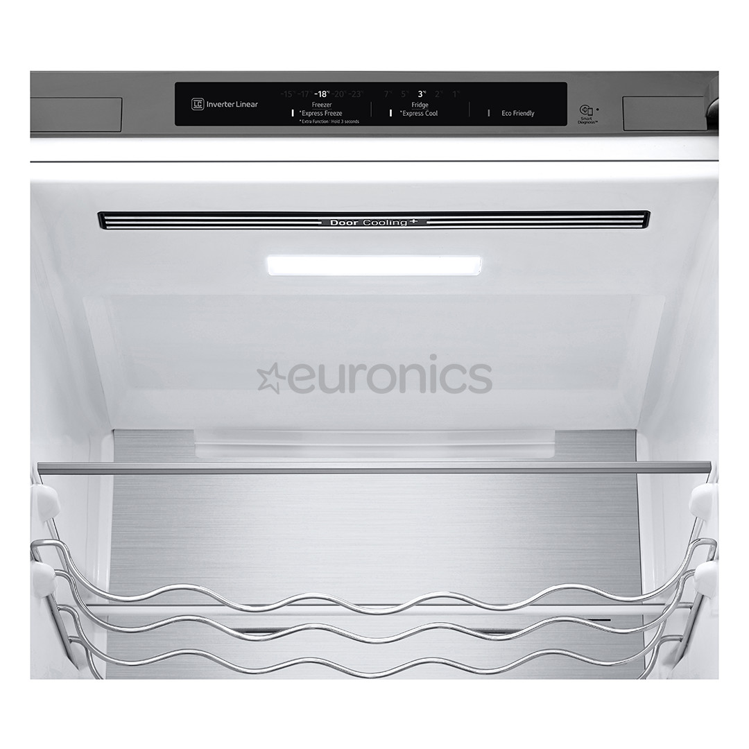 LG, NoFrost, 387 L, augstums 203 cm, sudraba - Ledusskapis