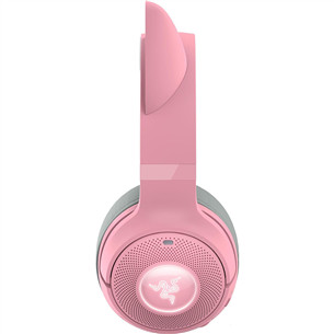 Razer Kraken Kitty V2 BT, rozā - Bezvadu austiņas ar mikrofonu