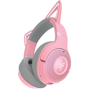 Razer Kraken Kitty V2 BT, rozā - Bezvadu austiņas ar mikrofonu