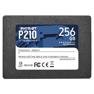 Patriot P210, 256 GB, 2,5", SATA III - SSD P210S256G25
