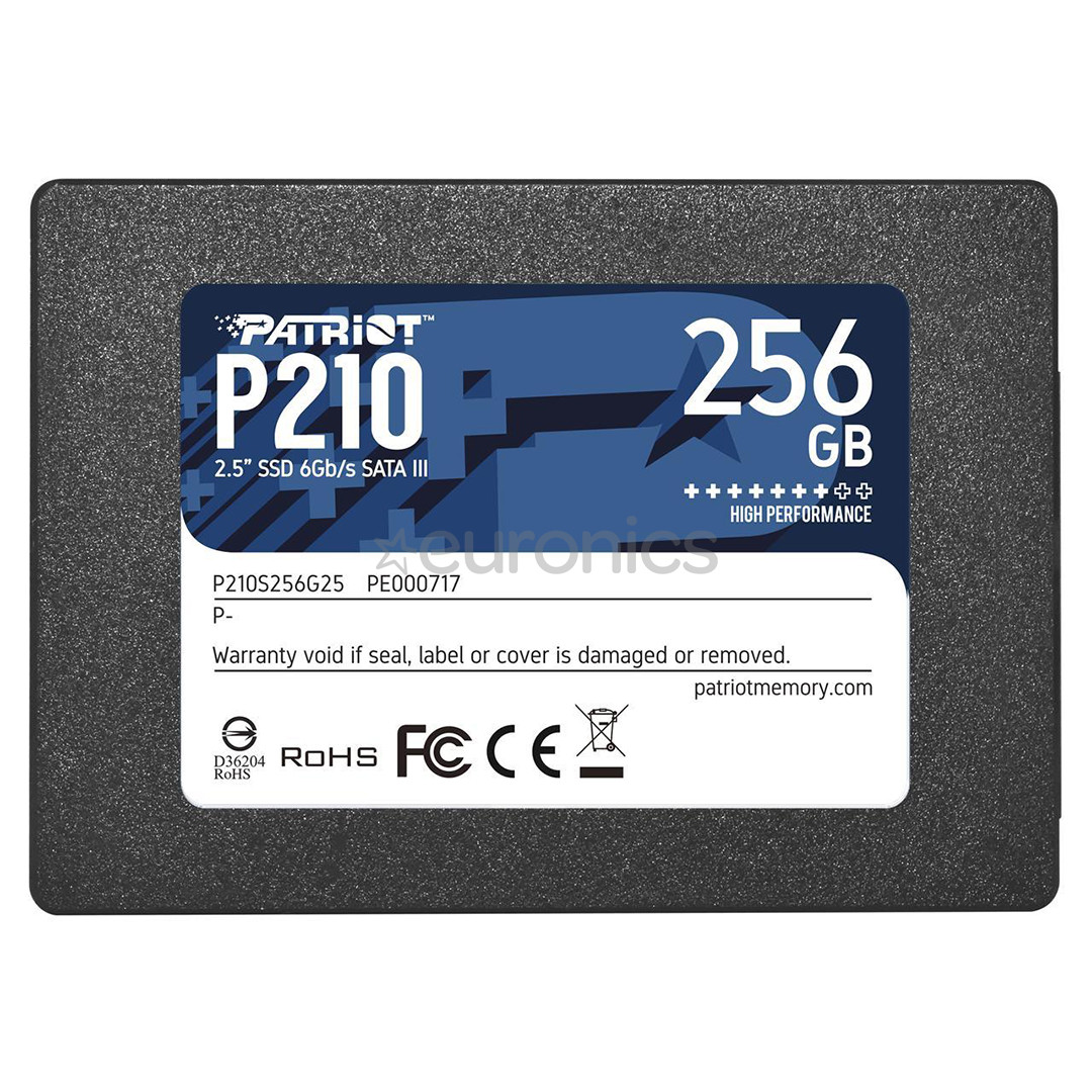 Patriot P210, 256 GB, 2,5", SATA III - SSD