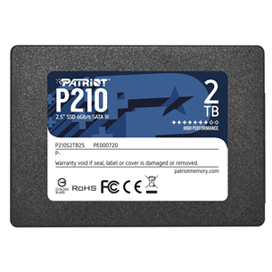 Patriot P210, 2 TB, 2,5", SATA III - SSD cietais disks