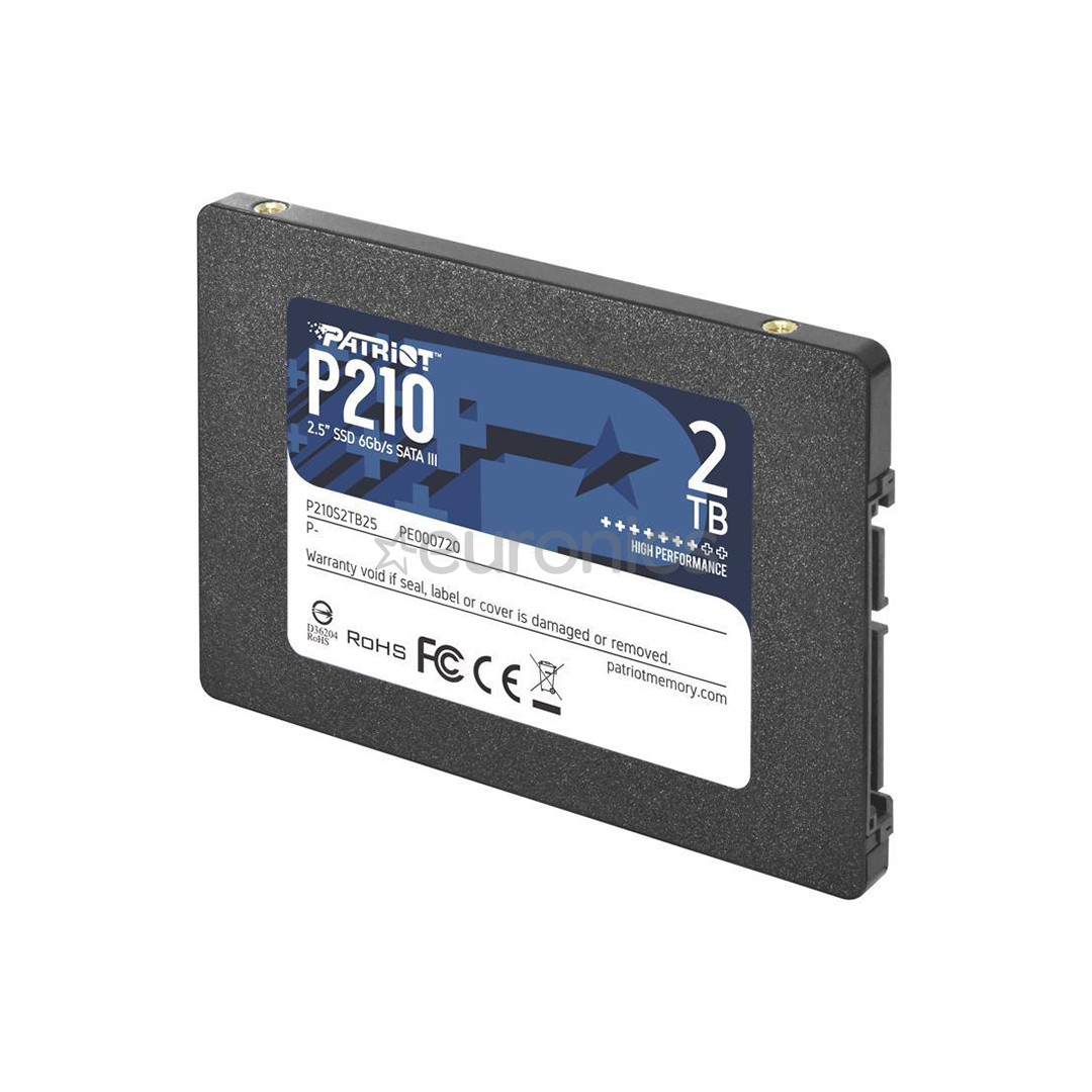 Patriot P210, 2 TB, 2,5", SATA III - SSD cietais disks