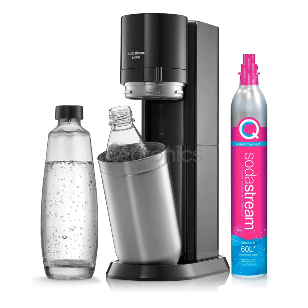 Sodastream E-DUO, tumši pelēka - Gāzēto dzērienu pagatavošanas ierīce