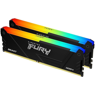 Kingston Fury Beast, 32 ГБ, DDR4-3600, Kit2 - Память RAM KF436C18BB2AK2/32
