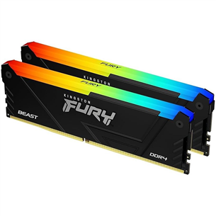 Kingston Fury Beast, 16 GB, DDR4-3600, Kit2 - Operatīvā atmiņa KF436C17BB2AK2/16