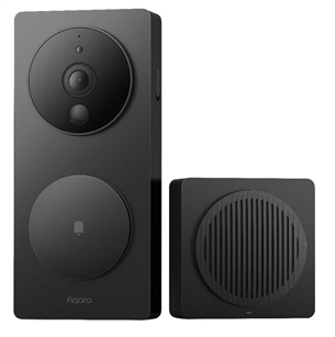 Aqara Smart Video Doorbell G4, 1080p, black - Smart Doorbell with Camera SVD-C03