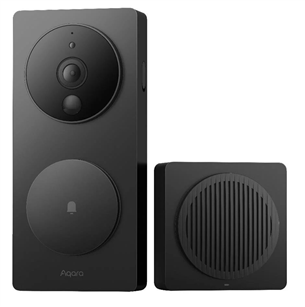 Aqara Smart Video Doorbell G4, 1080p, black - Smart Doorbell with Camera