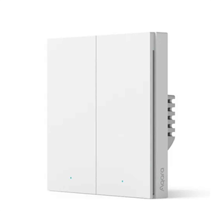 Aqara Smart Wall Switch H1, bez nulles, dubultslēdzis - Viedais slēdzis WS-EUK02