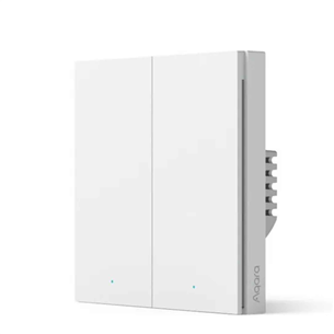 Aqara Smart Wall Switch H1, без нейтрали, 2 клавиши - Умный выключатель