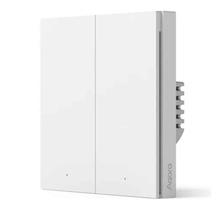 Aqara Smart Wall Switch H1, ar nulli, dubultslēdzis - Viedais slēdzis