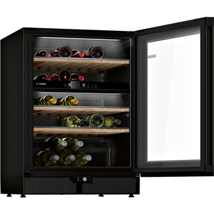 Bosch Series 6, 44 bottles, height 82 cm, black - Wine cooler