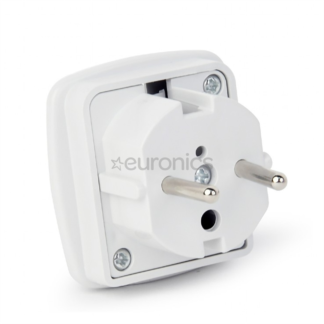 Gembird UK to EU Schuko, 7,5 A - Ceļojuma adapteris