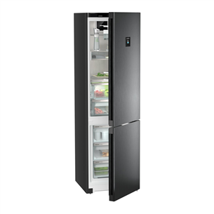 Liebherr, BioFresh, height 202 cm, 359 L, black - Refrigerator