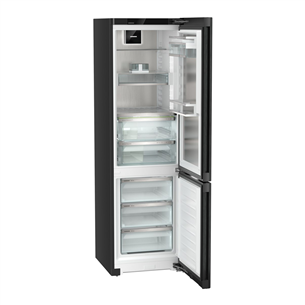 Liebherr, BioFresh, height 202 cm, 359 L, black - Refrigerator