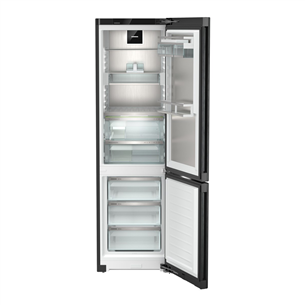 Liebherr, BioFresh, height 202 cm, 359 L, black - Refrigerator