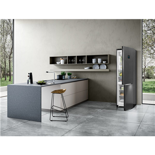 Liebherr, BioFresh, height 202 cm, 359 L, black - Refrigerator