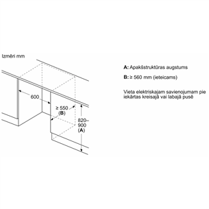 Bosch, Series 6, 85 L, height 82 cm - Built-in freezer