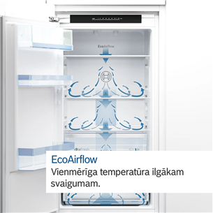 Bosch Series 4, No Frost, 290 L, augstums 194 cm - Iebūvējams ledusskapis
