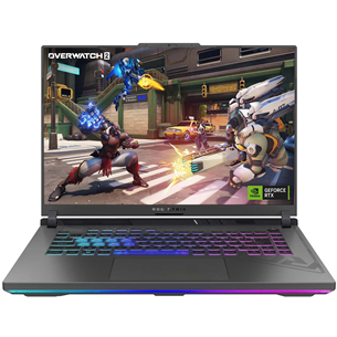 ASUS ROG Strix G16, 16", WQXGA, 240 Hz, i7, 16 GB, 1 TB, RTX 4060, W11H, melna - Portatīvais dators G614JV-N4071W