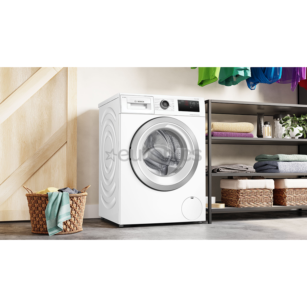 Bosch, Series 6, i-Dos, 9 kg, dziļums 59 cm, 1400 apgr/min., balta - Veļas mazgājamā mašīna ar priekšējo ielādi