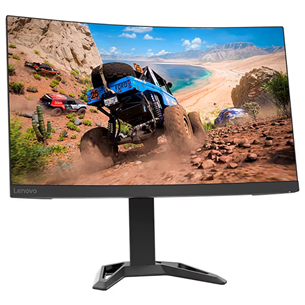 Lenovo G27qc-30, 27'', QHD, 165 Гц, LED VA, изогнутый, черный - Монитор