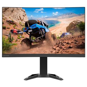 Lenovo G27qc-30, 27'', QHD, 165 Hz, LED VA, izliekts, melna - Monitors