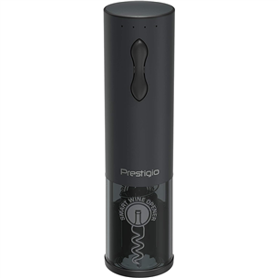 Prestigio Bolsena, black - Automatic wine bottle opener