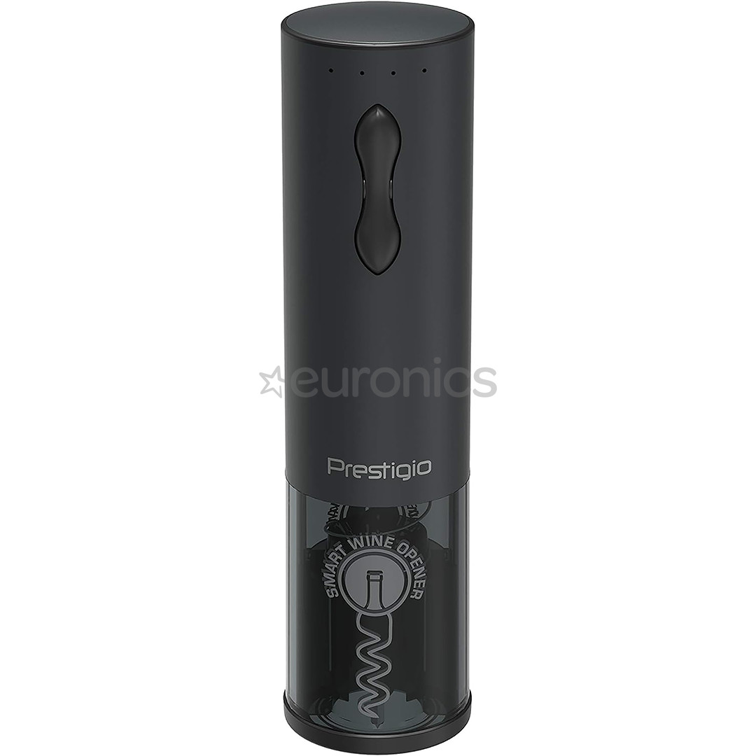 Prestigio Bolsena, black - Automatic wine bottle opener