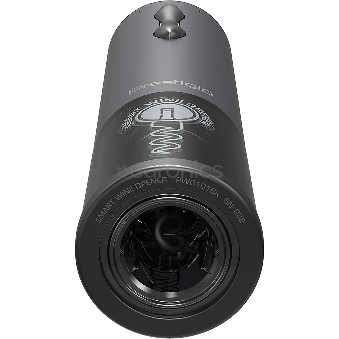 Prestigio Bolsena, black - Automatic wine bottle opener