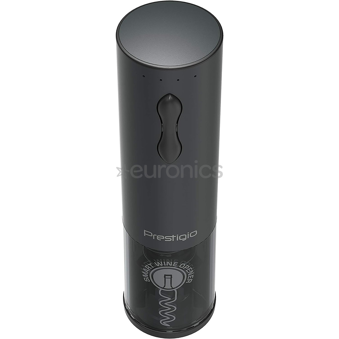 Prestigio Bolsena, black - Automatic wine bottle opener