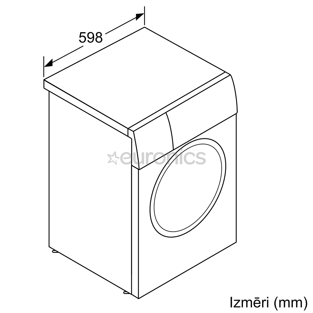 Bosch, Series 6, i-Dos, 9 kg, dziļums 59 cm, 1400 apgr/min., balta - Veļas mazgājamā mašīna ar priekšējo ielādi