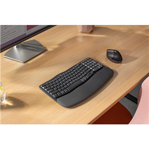 Logitech Wave Keys, US, черный - Беспроводная клавиатура