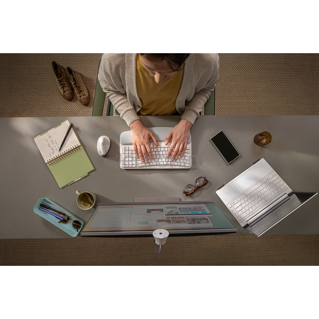 Logitech Wave Keys, SWE, белый - Беспроводная клавиатура