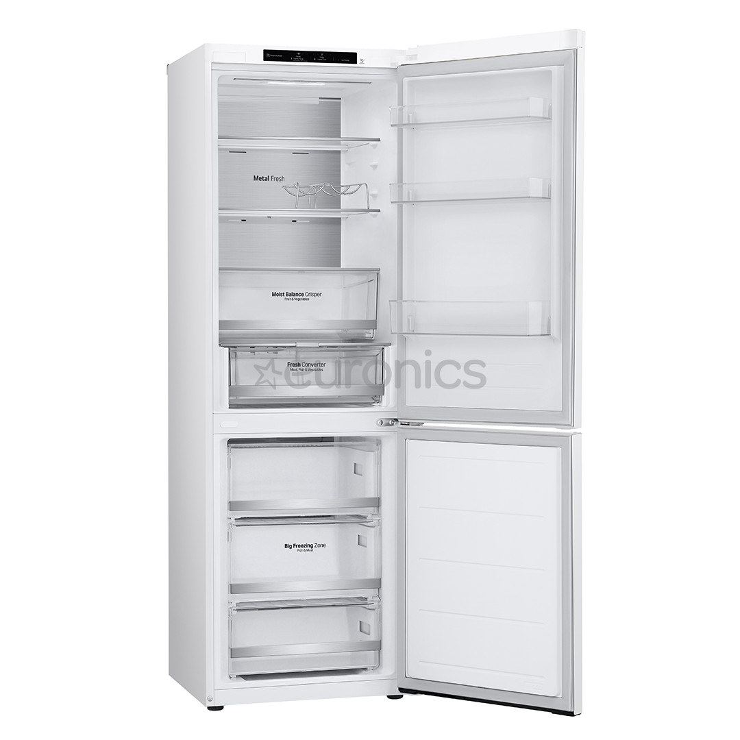LG, NoFrost, 344 L, 186 cm, white - Refrigerator