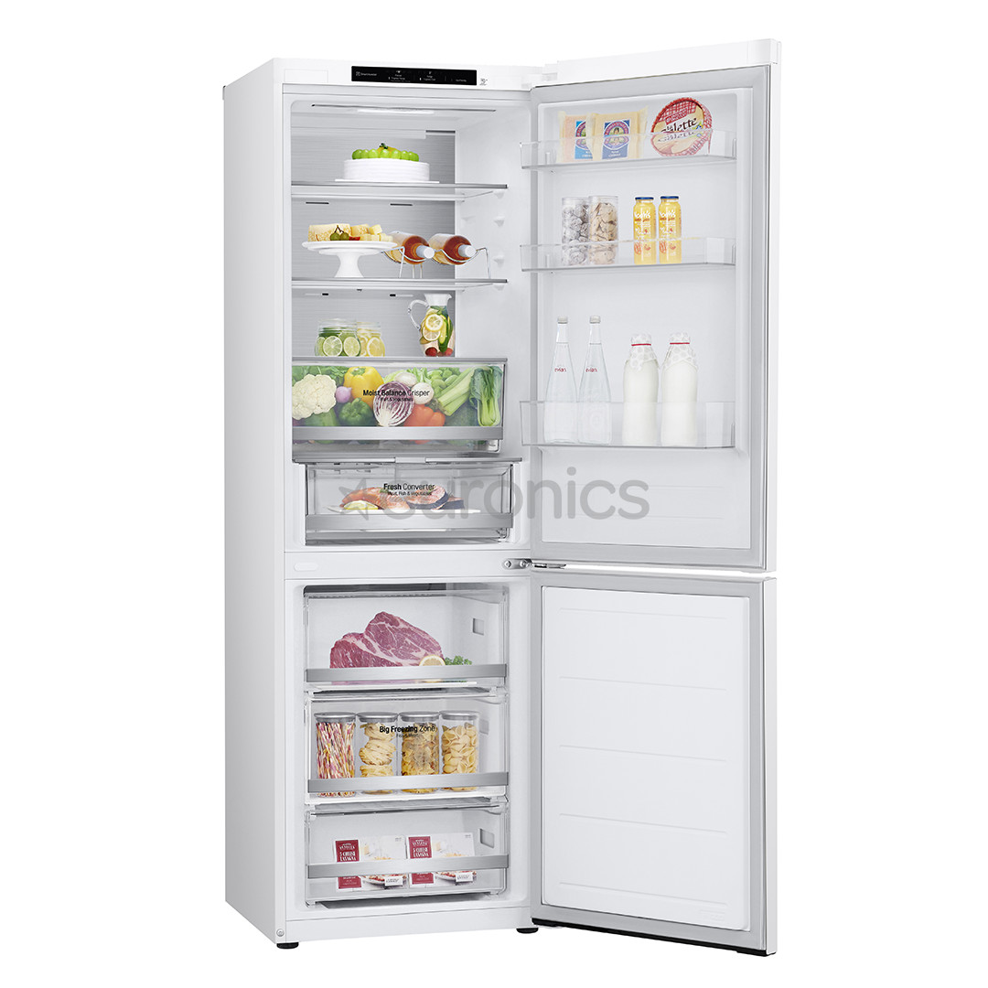 LG, NoFrost, 344 L, 186 cm, white - Refrigerator