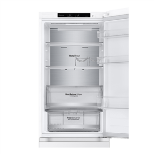 LG, NoFrost, 344 л, высота 186 см, белый - Холодильник
