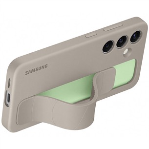 Samsung Standing Grip Case, Galaxy S24, brūna - Apvalks viedtālrunim