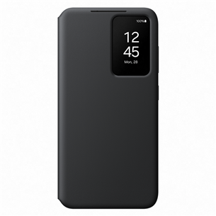 Samsung Smart View Wallet Case, Galaxy S24, melna - Apvalks viedtālrunim