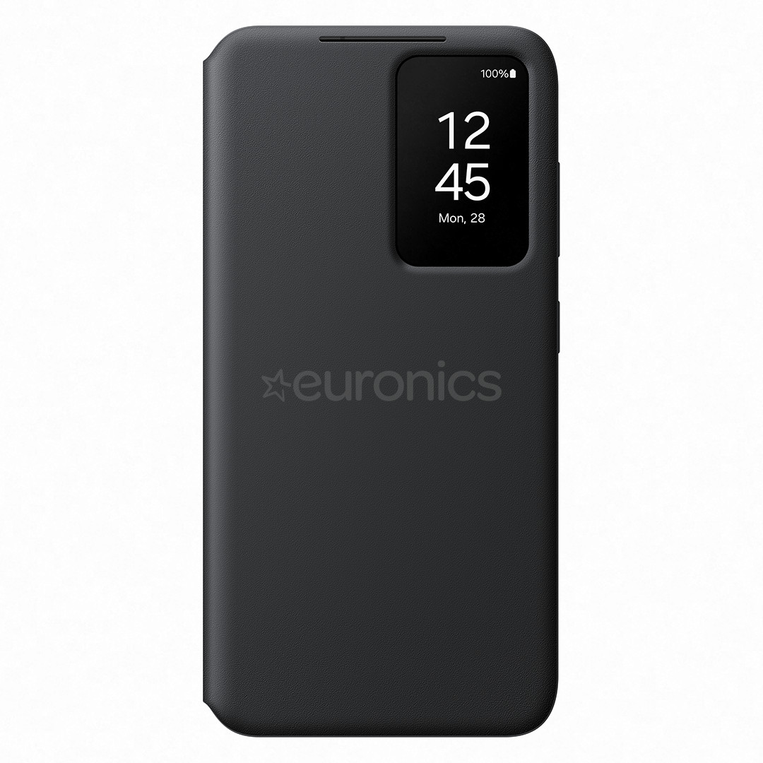Samsung Smart View Wallet Case, Galaxy S24, melna - Apvalks viedtālrunim
