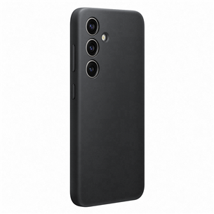 Samsung Vegan Leather Case, Galaxy S24, melna - Apvalks viedtālrunim