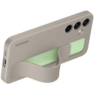 Samsung Standing Grip Case, Galaxy S24+, brūna - Apvalks viedtālrunim