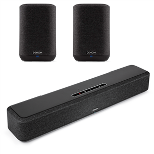 Denon Home Sound Bar 550 + 2x Home 150, melna - Soundbar mājas kinozāle DENONHOME550HOME150