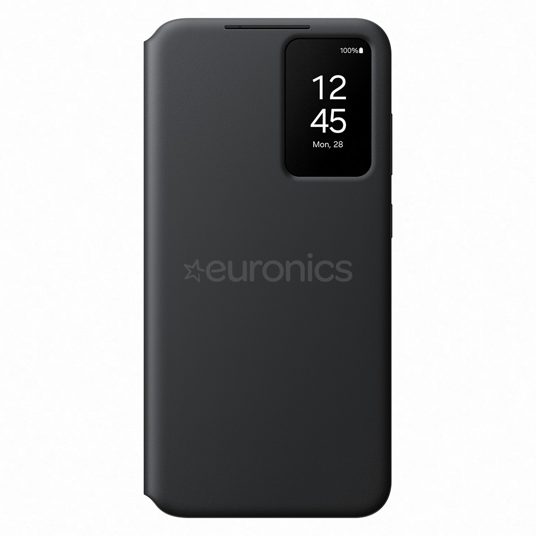 Samsung Smart View Wallet Case, Galaxy S24+, melna - Apvalks viedtālrunim