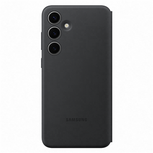 Samsung Smart View Wallet Case, Galaxy S24+, melna - Apvalks viedtālrunim
