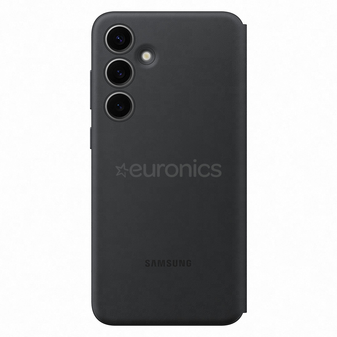 Samsung Smart View Wallet Case, Galaxy S24+, melna - Apvalks viedtālrunim